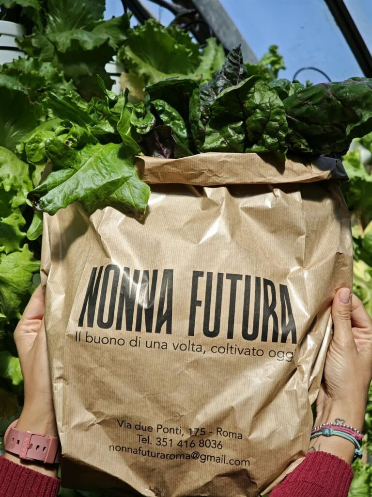 Sacchetto di verdure Nonna Futura consegnato al ritiro